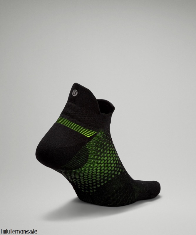 Lululemon Deutschland DELULU925 | Lululemon Deutschland Black Macropillow Tab Laufsocke Mittlere Dämpfung